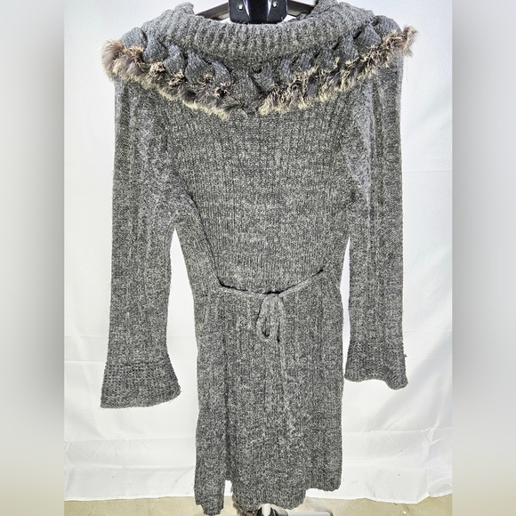 Vintage Y2K My Pretty Angel Wool Cashmere Linen Cardigan Duster, Medium - Picture 7 of 9